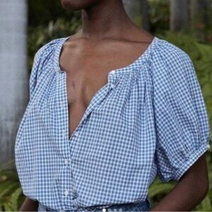 Doen June Blue Plaid Gingham Medium
